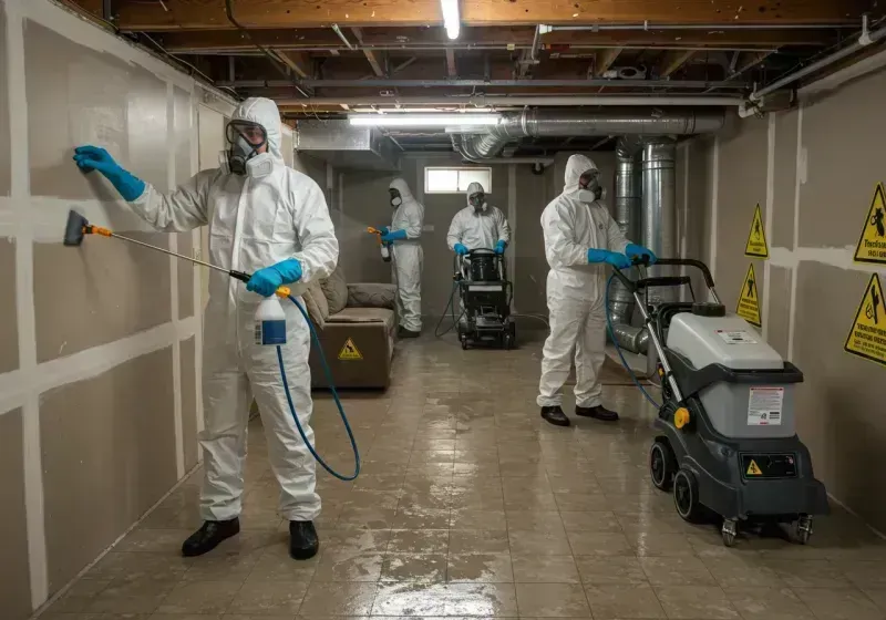 Basement Moisture Removal and Structural Drying process in Albany County, NY